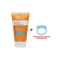 Kem Chống Nắng Dành Cho Da Dầu Mụn Avene Mattifying Cleanance Sunscreen SPF50 50ml Tặng băng đô mèo xinh xắn - da thường