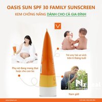 Kem chống nắng dành cho mẹ bầu, đang cho con bú Oasis Sun SPF 30 Family Sunscreen