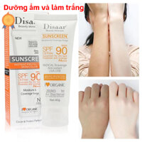 Kem Chống Nắng DISAAR Lâu Trôi Dưỡng Ẩm Chống Bức Xạ Làm Sáng Da  dành cho da dầu Chống Tia UV Lâu Trôi Dưỡng Ẩm