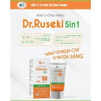 Kem chống nắng Dr. Ruseki 5 in1 SPF 50UV+ , Kiềm Dầu, Không Bết Dính ( chính hãng)