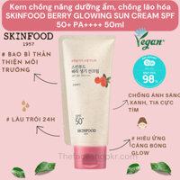 Kem chống nắng dưỡng ẩm, chống lão hóa SKINFOOD BERRY GLOWING SUN CREAM SPF 50+ PA+++ 50ml