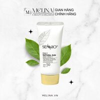 Kem chống nắng dưỡng da kiềm dầu - SPF50 Sennio Daily Natural Sun SPF 50 PA +++ 50ml