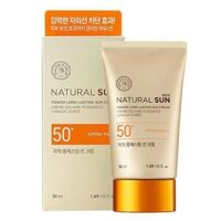 Kem chống nắng dưỡng da The Face Shop trang điểm lâu trôi Natural Sun Eco Power Long Lasting SPF50+PA+++ 50ml