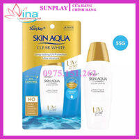 Kem chống nắng dưỡng da trắng mịn Sunplay Skin Aqua Clear White SPF 50+/PA+++ 55ml