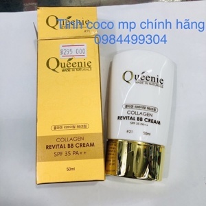 Kem chống nắng dưỡng trắng da, bổ sung Collagen SPF 50 PA++ Queenie 50g