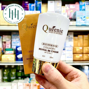 Kem chống nắng dưỡng trắng da, bổ sung Collagen SPF 50 PA++ Queenie 50g