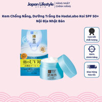 Kem Chống Nắng, Dưỡng Trắng Da HadaLabo Koi SPF 50+ Nội Địa Nhật Bản 90g -