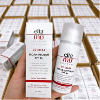 Kem chống nắng Elta MD SPF 46 UV Clear Broad-Spectrum 48g chứa Niacinamide cho da mụn, da tăng sắc tố