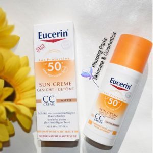 Kem chống nắng Eucerin Sun Creme Tinted CC Fair SPF 50+