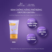 Kem Chống Nắng Gạo HA+ SPF 50PA+++/ Lro'Cre Originals Rice Cream SPF 50 PA+++/ 30g