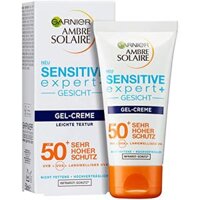 Kem chống nắng Garnier Ambre Solaire Sensitive Expert+ Gesicht Gel Creme LFS 50+, 50ml