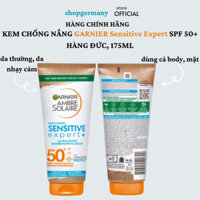 KEM CHỐNG NẮNG GARNIER  Sensitive Expert SPF 50+ hàng Đức đủ bill