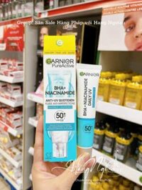 Kem chống nắng Garnier PureActive BHA + Niacinamide SPF50+