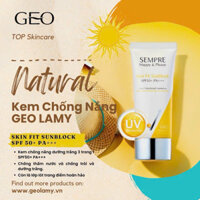 Kem chống nắng Geo Sempre Happy & Please skin fit sun block SPF 50pa+++ 100ml