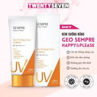 Kem Chống Nắng Geo Sempre Happy & Please 5in1 SPF 50+ PA++++ - Hộp 100ml