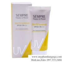 KEM CHỐNG NẮNG GEO SKIN FIT SUNBLOCK SEMPRE HAPPY & PLEASE