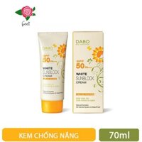 Kem chống nắng Hàn Quốc Dabo White Sunblock Cream 70ml dưỡng ẩm tốt dành cho các cô nàng da khô và da hỗn hợp