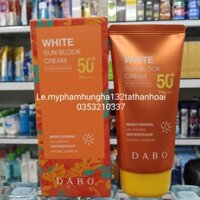 KEM CHỐNG NẮNG HÀN QUỐC DABO WHITE SUNBLOCK  CREAM SPF50 +/PA+++ 70 ML (mẫu mới )