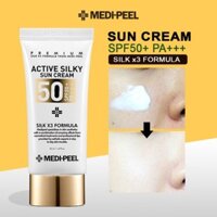 kem chong nang han quoc,dưỡng trắng,Medi Peel Active Silky Sun Cream SPF50+/PA+++