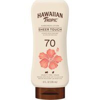 Kem chống nắng Hawaiian Tropic Sheer Touch Sunscreen Lotion Oxybenzone Free, Moisturizing, Moisturizer, SPF 70, 8 oz