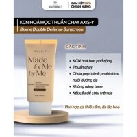 Kem chống nắng hoá học thuần chay AXIS-Y BIOME DOUBLE DEFENSE SUNSCREEN