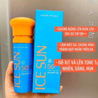 Kem chống nắng Ice Sun Nature Republic SPF50 PA+++ 100Ml - Không gây bết dính, thẩm thấu nhanh (AUTH)