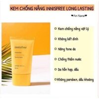 KEM CHỐNG NẮNG INNISFREE DÀNH CHO DA DẦU VÀ DA HỖN HỢP