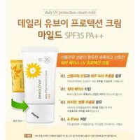 Kem chống nắng innisfree Mild không nhờn rít cho da khô, nhạy cảm,  k căng rát, da mịn màng [chính hãng 100% Hàn Quốc ]