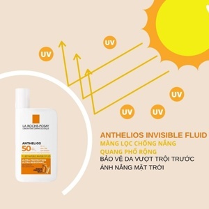 Kem chống nắng không gây nhờn rít La Roche-Posay Anthelios Ultra Fluid SPF 50+ UVB & UVA 50ml