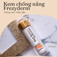 Kem chống nắng không màu, kiềm dầu Frezyderm Sun Screen Velvet Face SPF 50+ 50ml