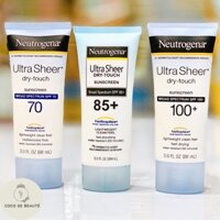KEM CHỐNG NẮNG KHÔNG NHỜN RÍCH NEUTROGENA ULTRA SHEER DRY-TOUCH HELIOPLEX MỸ