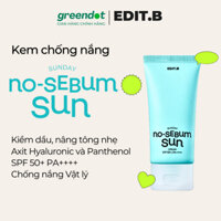Kem chống nắng kiềm dầu EDIT.B Sunday No-Sebum Sun Cream 50ml
