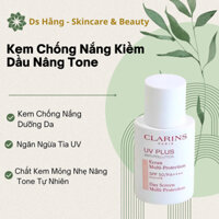 Kem Chống Nắng Kiềm Dầu Nâng Tone Trắng Hồng, Kem Chống Nắng Dạng Sữa Nâng Tone Clarins Rosy Glow SPF 50/PA+++