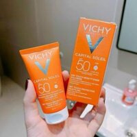Kem chống nắng kiềm dầu Vichy Capital Soleil SPF50 Dry Touch Face Fluid - Mẫu mới - 50ml