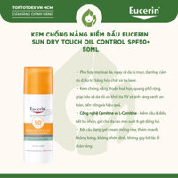 Kem chống nắng kiềm dầu Eucerin Sun Dry Touch Oil Control SP50+ - 50ml