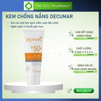 Kem Chống Nắng Kiểm Soát Nhờn Cho Da Mụn DECUMAR SUNBLOCK CREAM [SPF50+] 50gr [decuma, decurma, dercuma, dercumar]