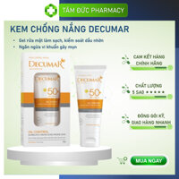 Kem Chống Nắng Kiểm Soát Nhờn Cho Da Mụn DECUMAR SUNBLOCK CREAM OIL CONTROL 50gr [decuma, decurma, dercuma, dercumar]