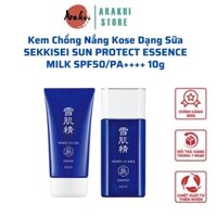 Kem Chống Nắng Kose Dạng Sữa SEKKISEI SUN PROTECT ESSENCE MILK SPF50/PA++++ 10g