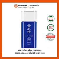 Kem chống nắng Kose sekkisei white UV milk 60ml Nhật Bản- Gemma83