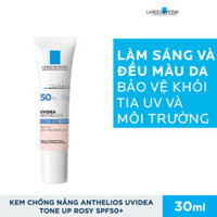 Kem Chống Nắng La Roche Posay Dạng Gel Làm Sáng Da Uvidea Anthelios Tone-Up Rosy SPF50 30ml
