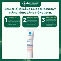 Kem Chống Nắng La Roche-Posay Nâng Tông Sánh Ánh Hồng 30ml UVIDEA Anthelios Tone-Up Rosy SPF50+