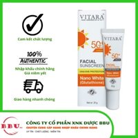 Kem Chống Nắng, Làm Trắng Da Vitara Sunscreen Spf 50+, Pa++  (25g)