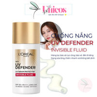 Kem Chống Nắng LOREAL Paris UV Defender Serum Invisible Fluid SPF50+ Mỏng Nhẹ Mặt 50ml