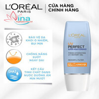 Kem chống nắng Loreal Paris UV Perfect Aqua Essence SPF50+ PA++++ 30ml (xanh dương)