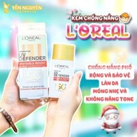 Kem Chống Nắng Loreal Paris X20 UV Defender Serum Invisible Fluid SPF+ 50++++ 50ml