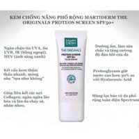 Kem chống nắng MartiDerm The Originals Proteos Screen SPF 50+