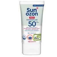 Kem chống nắng mặt chuyên dùng cho da nhạy cảm Sun Ozon Med 50 HOCH của Đức
