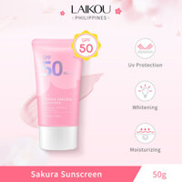 Kem Chống Nắng mặt Laikou Japan Sakura SPF50 Sunblock UV Ray Ống Bắc Suncream PA + + + 50g