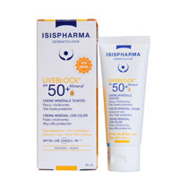 Kem chống nắng màu da, dành cho da thường Uveblock SPF50 Mineral Tinted Cream - Isis Pharma 40ml