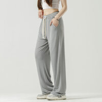 Kem Chống Nắng Mùa Hè Quần Ống Rộng Nữ Nhẹ Thoáng Khí Cao Cấp Quần Thẳng Thường Ngày Phù Hợp Với Quần